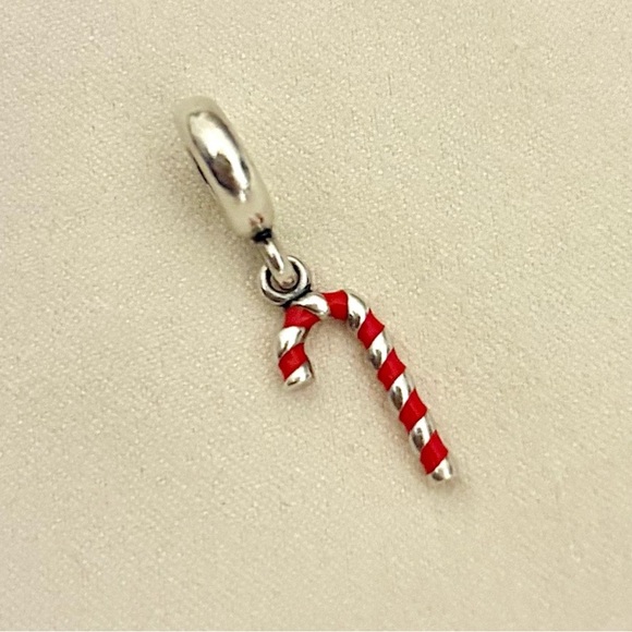 Pandora Candy Cane Dangle Charm - Picture 1 of 4